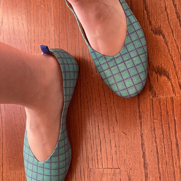 dr. Liza turquoise ballet flats, size 8.5 - Picture 3 of 4
